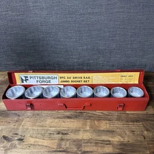 Pittsburgh Forge 9-Piece 3/4-Inch Drive S.A.E.  Industrial Jumbo Socket Set