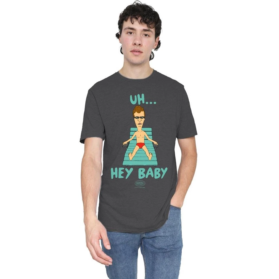 Beavis & Butthead - T-shirt UH HEY BABY - Adulte (TV18310) - Photo 3/4
