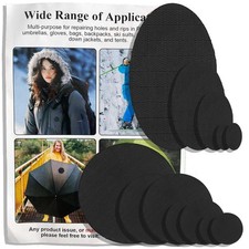 SYLVASS 12PCS Down Jacket Repair Patch, Waterproof Self-Adhesive Nylon Patche...