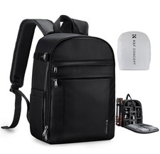 K F CONCEPT Camera Bag Backpack, Professional 10.6 x 5.1 x 15.2 inches, Black