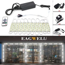 White 10ft 80ft 5054 6 LED Module Light Storefront Window Sign Lamp Remote Power