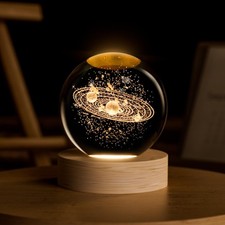 3D Solar System Crystal Ball, 2.4inch Universe Gifts 2.4 inches,