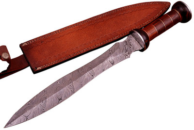CUSTOM HAND MADE FORGED DAMASCUS STEEL GLADIATOR GLADIUS SWORD 735