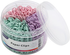 Pastel Jumbo Paper Clips, 300pcs 2 Inch 50 mm Paper Clip Paperclips Soft Color