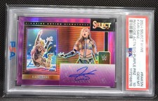 2024 Panini Select WWE KAIRI SANE Purple Prizm Ringside Action Auto  /35 PSA 10