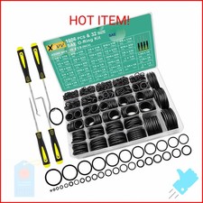 XBVV 1086 Pcs 32 Size SAE O Ring Assortment Kit Standard Buna-N Rubber O'ring Se