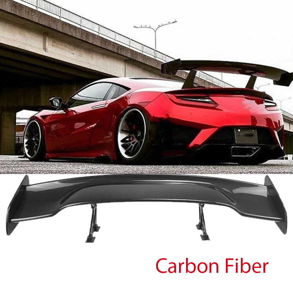 For Acura NSX Coupe Rear Trunk Spoiler Lip Wing Carbon Fiber Upper