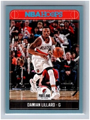2017-18 Panini NBA Hoops Damian Lillard PLATINUM #226 SP Parallel Trail Blazers
