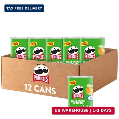 Pringles Potato Crisps Chips, Lunch Snacks, Office and Kids Snacks, Grab N' Go,
