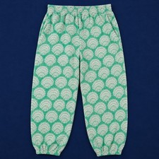 Boden Kids Girls 11Y Green Seashell Print Jogger Pants Elastic Waist Beach