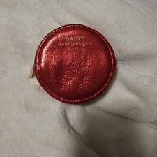 Daisy Marc Jacobs Red Round Cosmetic Pouch