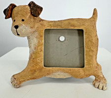 Dog Shaped Picture Frame Resin Puppy Photo Holder Holds Approx 3x3 Photo Cute De