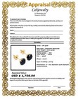 GENUINE 0.94 Cts BLACK DIAMOND STUD EARRINGS 14k GOLD - Free Appraisal Service — photo 8