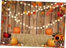 Fall Pumpkin Backdrop Thanksgiving Day Photo Backdrop12344 7x5FT