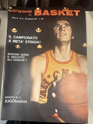 Zeitschrift Die Basketballriesen 22. Januar 1971 Jugo Bovone