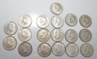1966-1968 Kennedy Half Dollars - Lot of 18 Coins (40% Silver, Circulated)