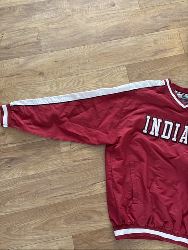 Vtg Y2K Indiana University Hoosiers Colosseum Athletics Pullover Jacket Mens L - Picture 2 of 10