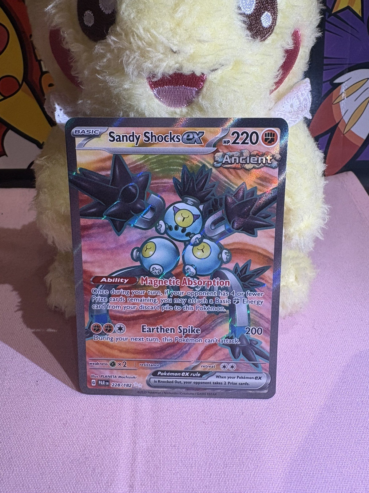 POKEMON TCG - Sandy Shocks EX - Paradox Rift 228/182 - NM/M (FULL ART)