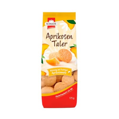 Schulte Aprikosentaler Packung Mürbegebäck mit Aprikose Packung 175g