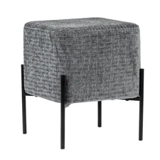 Set Style Pouf Ottoman Stool, Modern Vanity Stool Chair Upholstered Foot Rest...