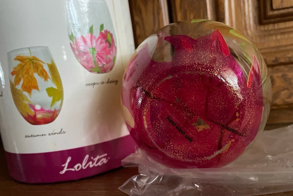 LOLITA STEMLESS WINE GLASS - Beautiful! Fall! - Image 3 of 3