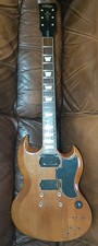 Vintage VS6 Reissue Walnut SG Style Electric Guitar. Project. Set Neck.