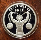 2023 Silver Shield Silver Sets Us Free Proof Round World War Meme 30