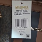 Michael Kors Bedford Travel XL Overnight Bag Leather Brown/Acorn Adjustable — photo 5