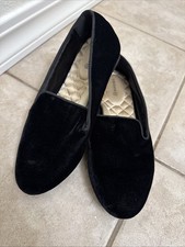 Birdies The Starling Black Velvet Loafers Size 6 Women's Shoes