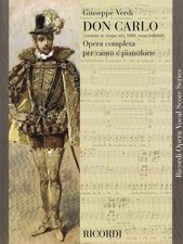 Giuseppe Verdi Don Carlo 5 Atti Opera Partitura Vocale e Pianoforte Spartiti Libro