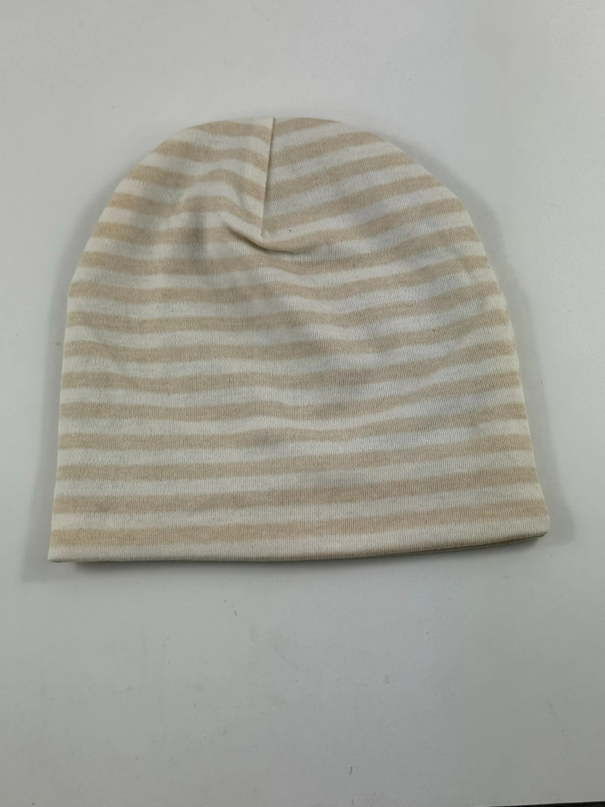 EMF Protection Baby Beanie Cap –3M Silver Fiber Antibacterial Cotton Beige White