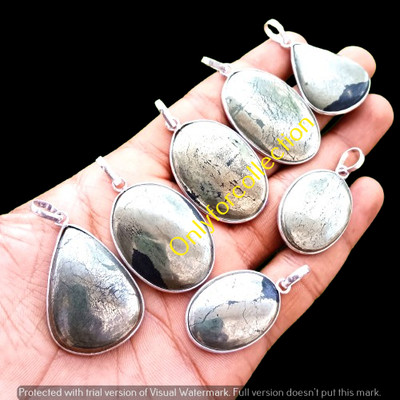Apache Gold Stone Pendants Lot 925 Sterling Silver Plated Bulk  Gemstone Jewelry