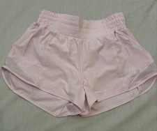 LULULEMON 6 pink haze Hotty Hot shorts 2.5" inseam high rise EXCLNT