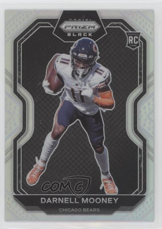 2020 Panini Chronicles Prizm Black Silver Darnell Mooney #PB-22 Rookie RC 0g46