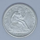 1875 Seated Liberty Half Dollar Silver 50C Coin Uncertified Collectible US Coin