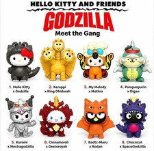 NIB McDonald  s Hello Kitty  Friends x Godzilla Happy Meal Toys