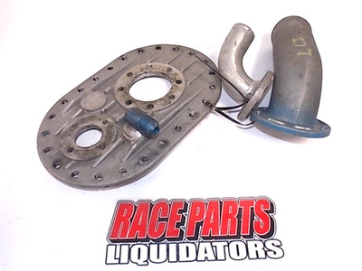 Vintage Holman-Moody Alum Fuel Cell fuel filler top plate race drag oval atl  #7