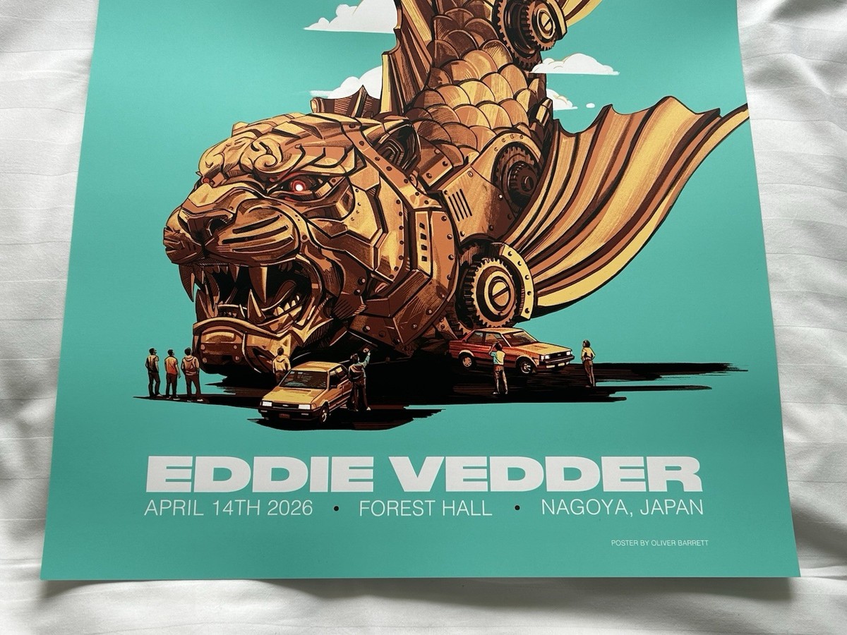 Eddie Vedder 東京公演EVENT限定 ポスター Pearl Jam OFFICIAL Pearl Jam Eddie Vedder 4/14/2026 Nagoya Concert Event