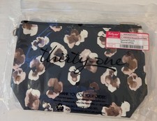 THIRTY ONE Tapered Pouch Zipper Autumn Bouquet Smooth Pebble