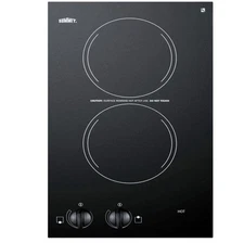 Summit CR2110 Electric 2 Burner Ceramic Cooktop