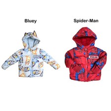 Licensed Character Toddler Boys Cozy Sherpa Lined Puffer Jacket