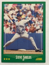 1988 Score #396 Steve Shields Seattle Mariners