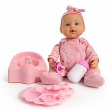 Baby Doll Potty Training Doll With Light & Sound Potty Bottle Dummy Accessories