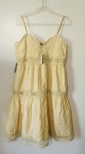 NWT Express Lace Cutout Babydoll Sundress Fairycore Coastal Beach Vacation Y2K