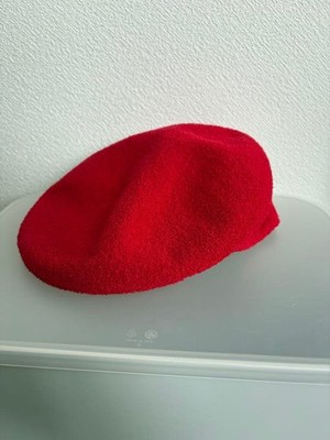 KANGOL Bermuda 504 Hat Red Soft Wool Classic Cap