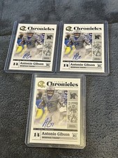 2020 Chronicles Draft Picks Football Antonio Gibson Rookie Auto Commanders-LOT-3