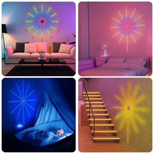 LED Firework Strip Lights USB Dream Color RGB Smart Music Sync APP Remote Contro - Picture 9 of 17