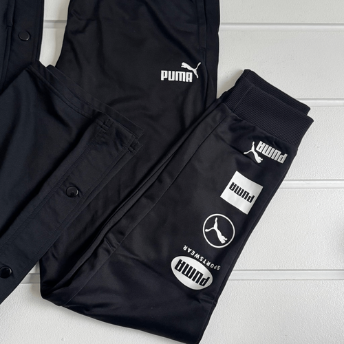 Puma Joggers Vintage Dry Cell Snap Tear Away & Tricot Pant Boys XL & Men's Small - Picture 4 of 10