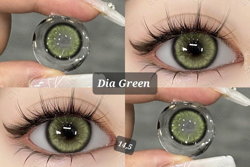 Dia Green ❤️ Grüne Kontaktlinsen ❤️ Jahreslinsen ❤️ K8 ❤️ Über 450 Farben