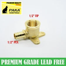 20 PCS 1/2" PEX x 1/2" Female NPT Drop Ear Elbow PEX Crimp Fittings - LEAD FREE